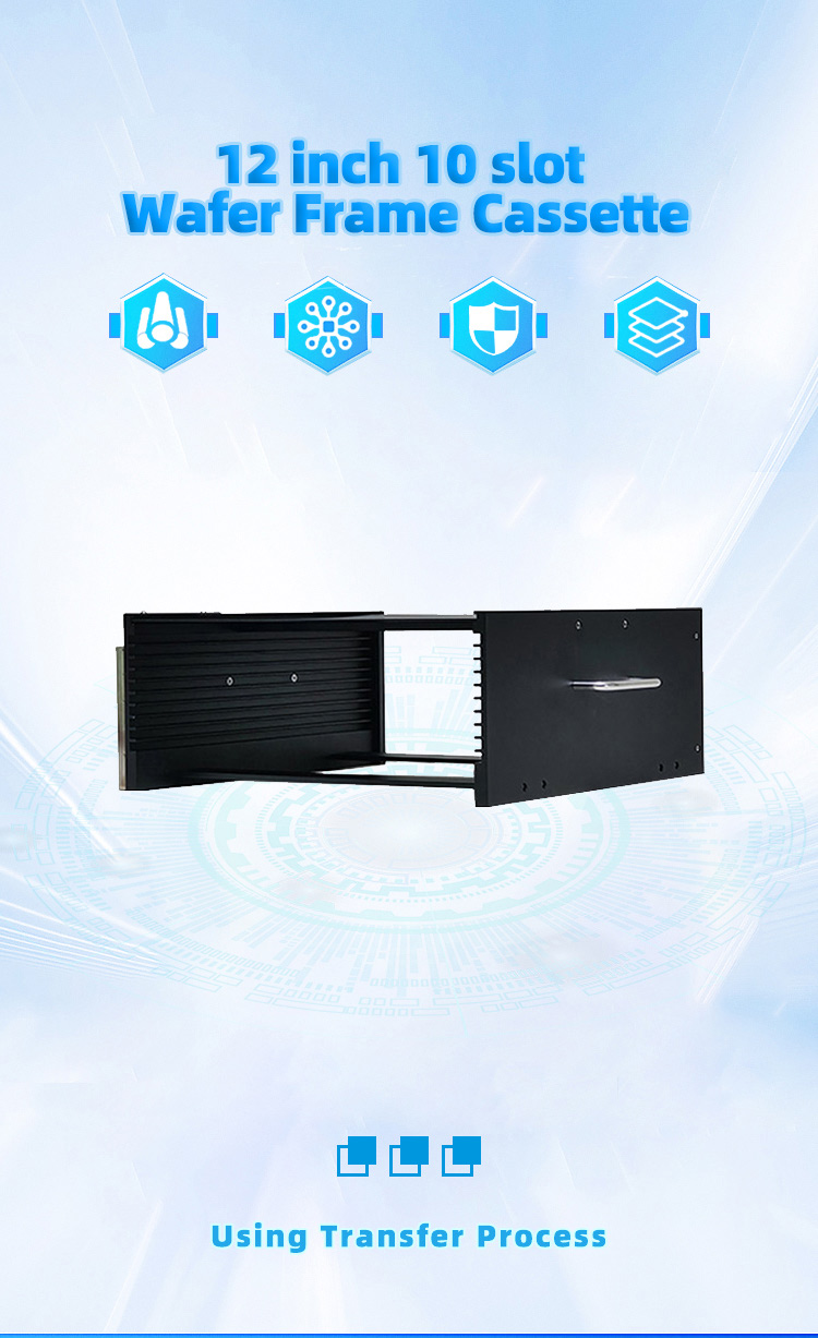 12 inch 10 slot Wafer Frame Cassette (10mm Slot Pitch)