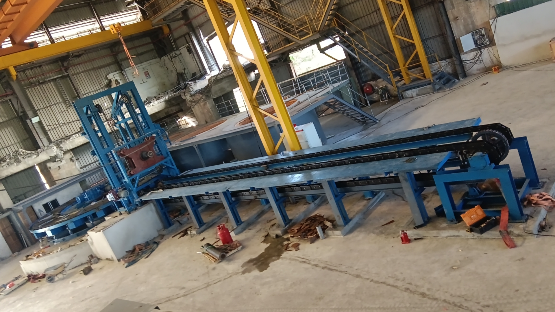 50T 100T  Per Day Disc Round Lead Anode Casting Machine of lead ore refining  for Electrolysis System