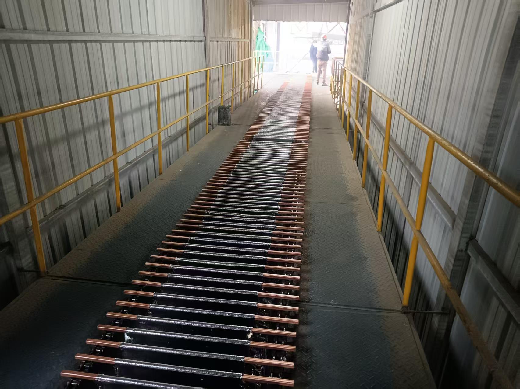 after 3 months ,we finished produce and install lead electrolysis machine system for smelter in xinjiang province 