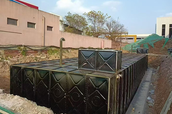 Integrated Water Tank For Underground Fire Box Pump