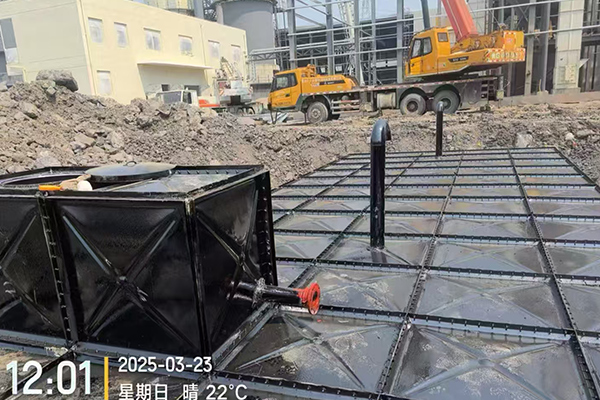 Anti-Floating Buried Bottomless Water Tank