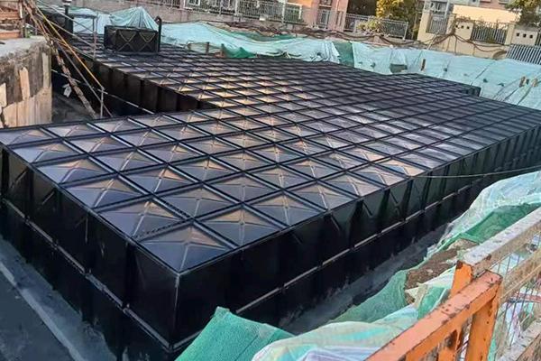 Anti-Floating Special-Shaped Buried Bottomless Water Tank