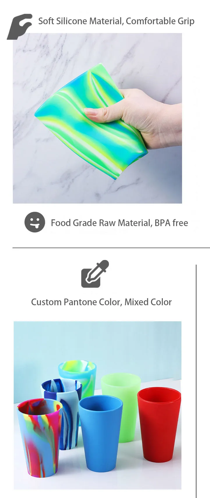 Luxury Silicone Drinking Cups