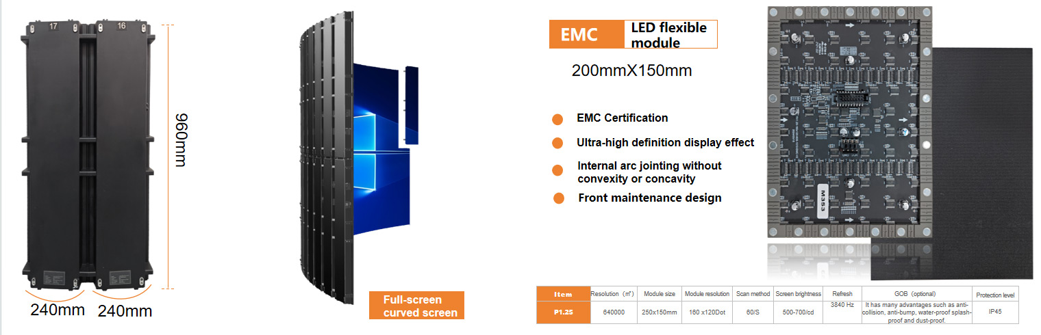Creative Flexible LED Screen