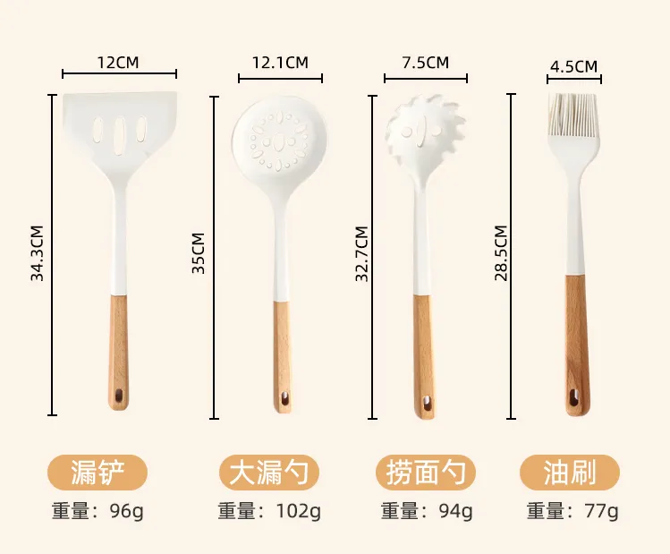 Wholesale Eco Silicone Kitchen Tools