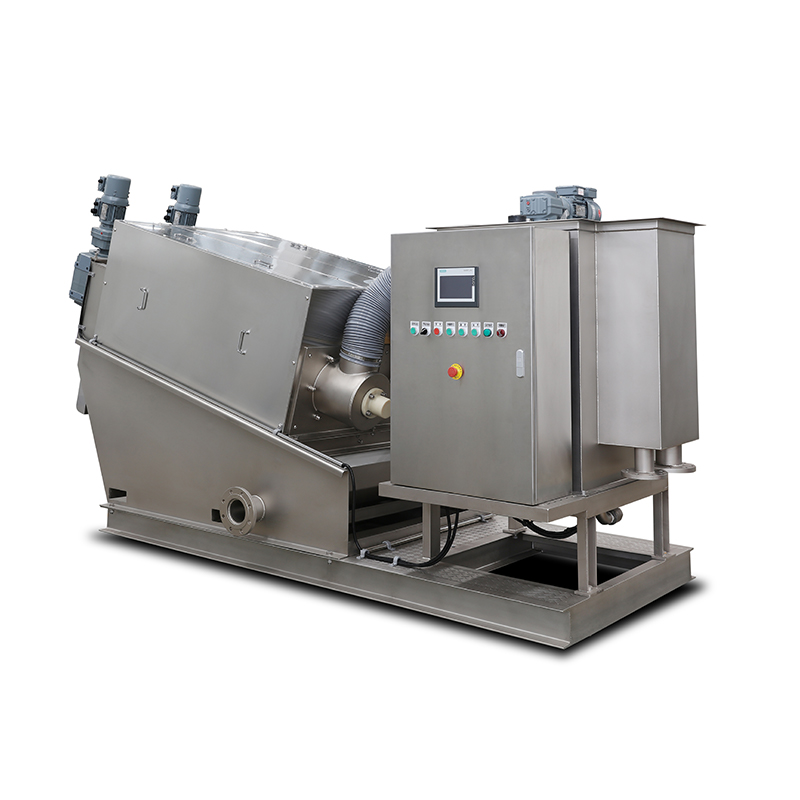 Multi-Disk Dewatering Screw Filter Press Sludge Dehydration 