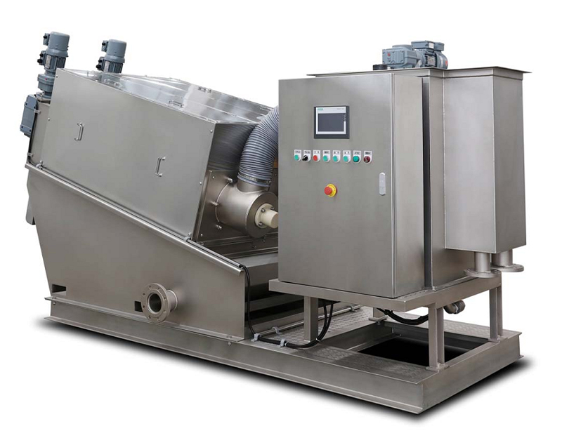 Multi-Disk Dewatering Screw Filter Press Sludge Dehydration 