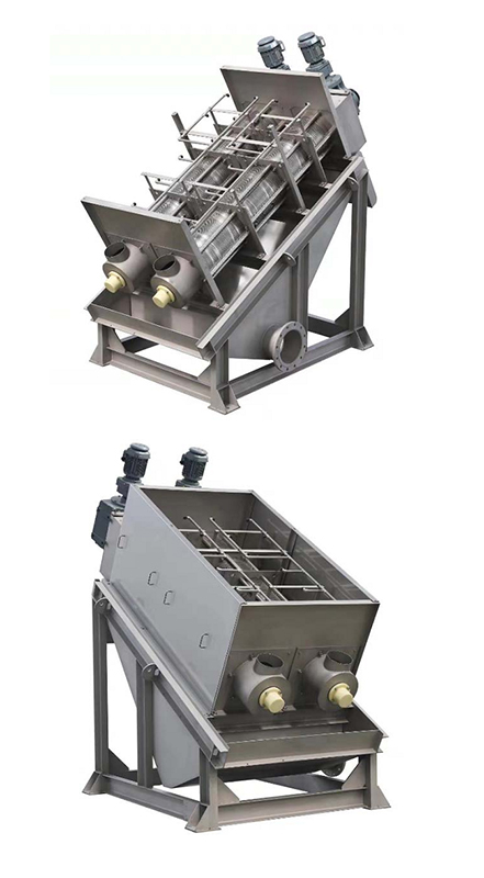 Multi-Disk Dewatering Screw Filter Press Sludge Dehydration 