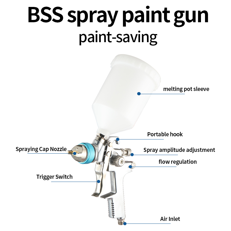 Reduce Operational Fatigue Gravity-Fed Pneumatic Spray Gun