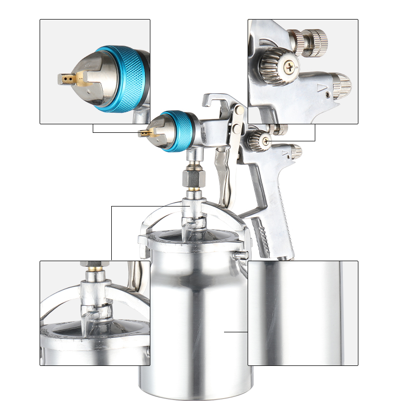  Ji bo Siphon-Feed Pneumatic Spray Gun 