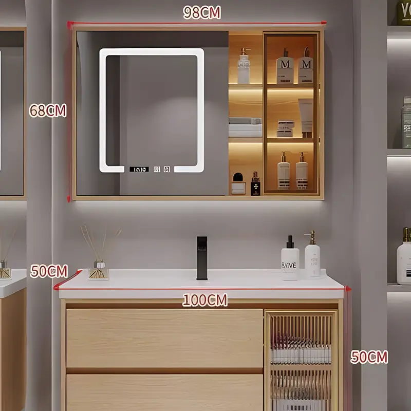 40-Inch Integrated Bathroom Sink