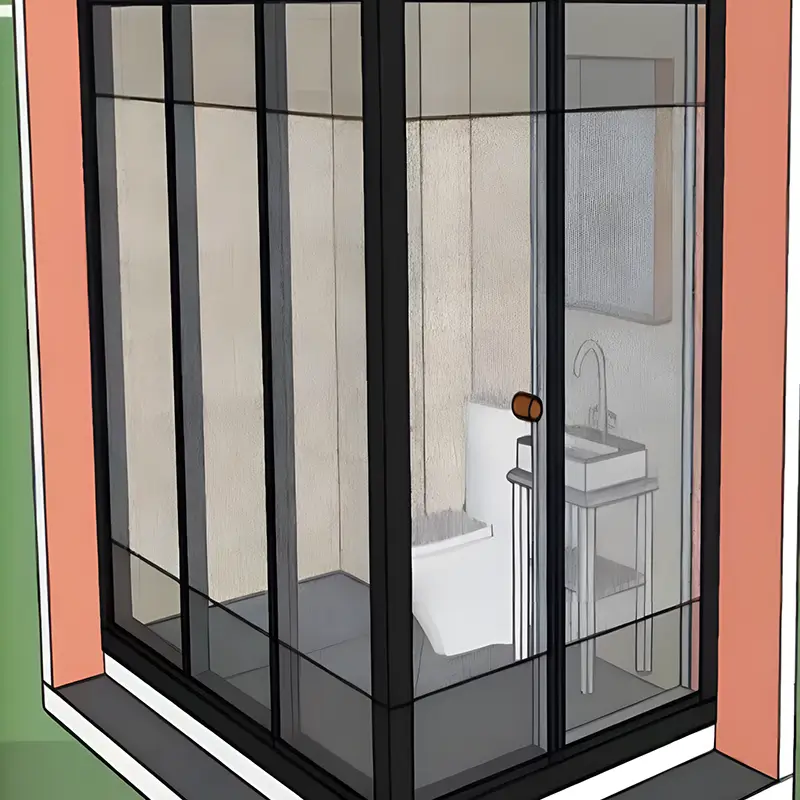 Aluminum Framed Shower Door