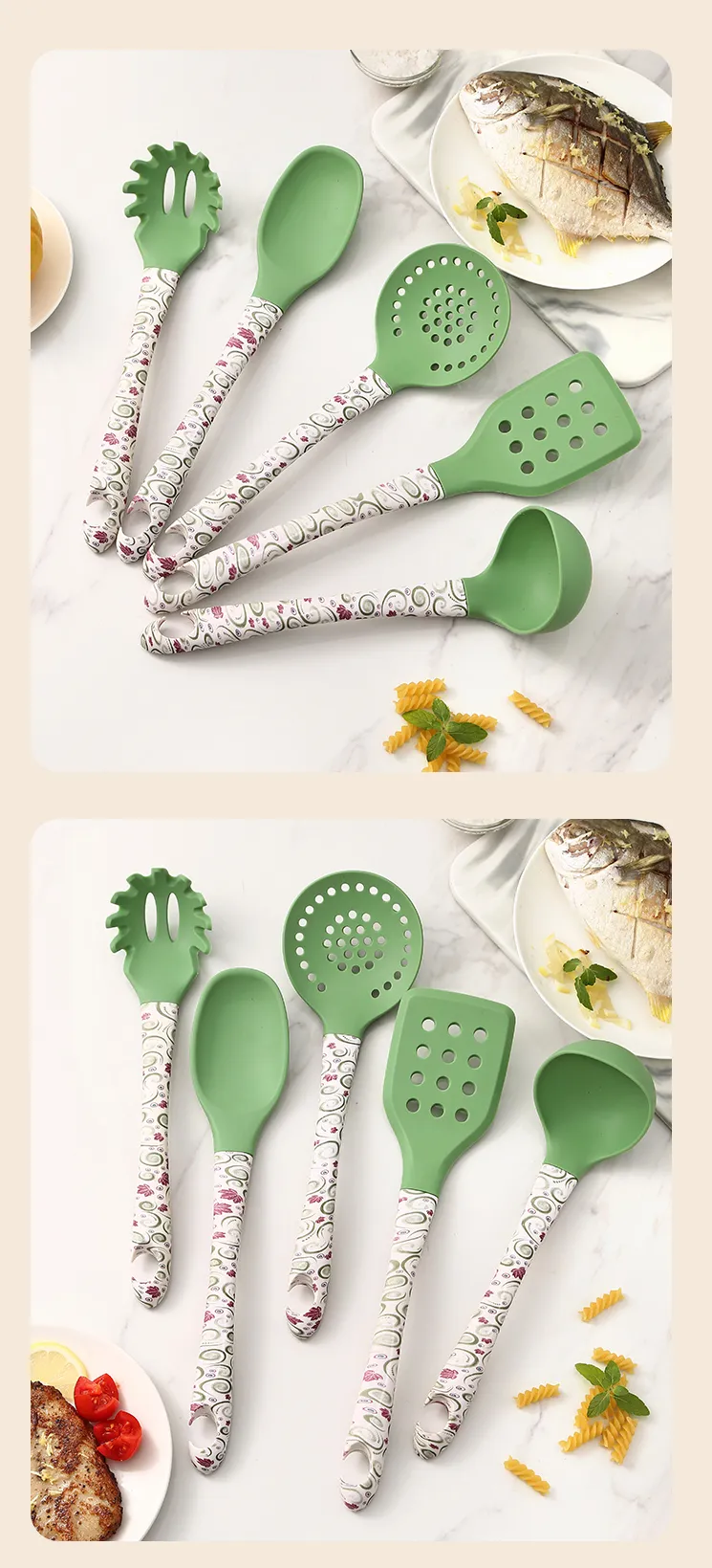 Professional 5-Piece Silicone Cooking Utensil Set