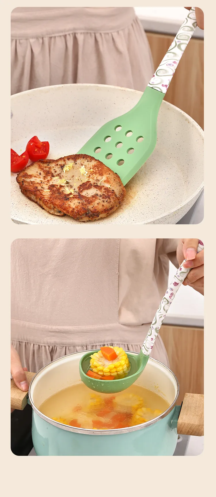 Professional 5-Piece Silicone Cooking Utensil Set