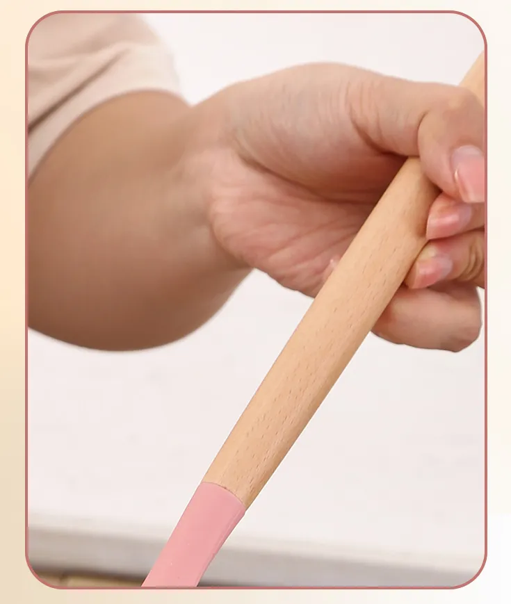 Silicone Kitchen Utensil Set with Beechwood Handles