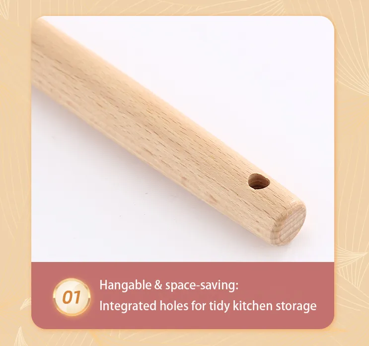 Silicone Kitchen Utensil Set with Beechwood Handles