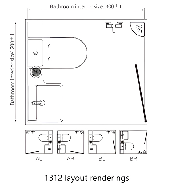 13 Series Lightweight Prefabricated Bathroom