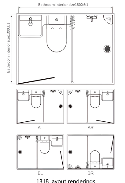 13 Series Lightweight Prefabricated Bathroom