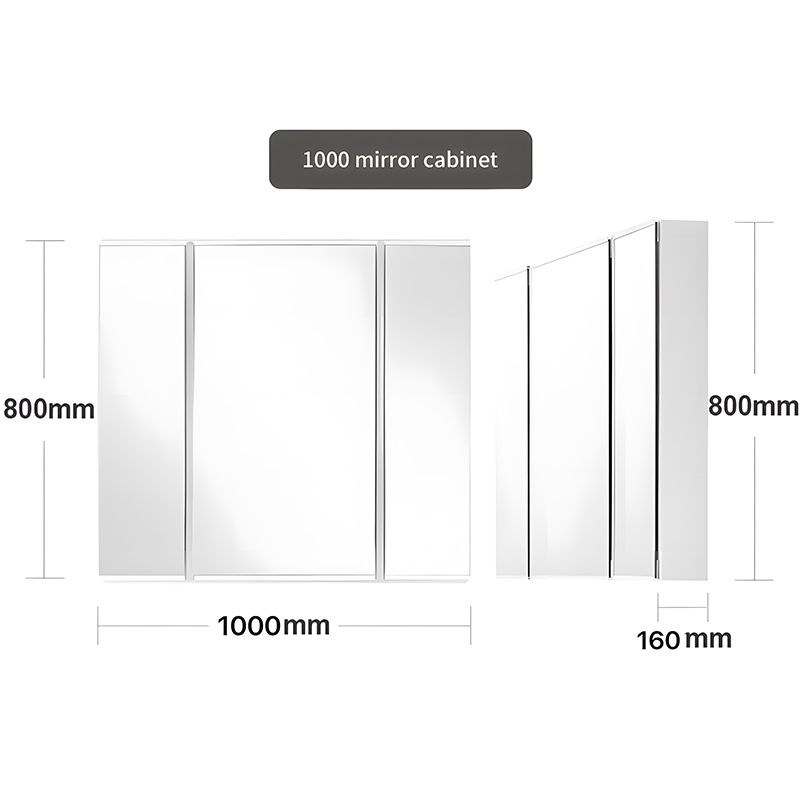 40-inch Vanity Mirror with Hidden Storage