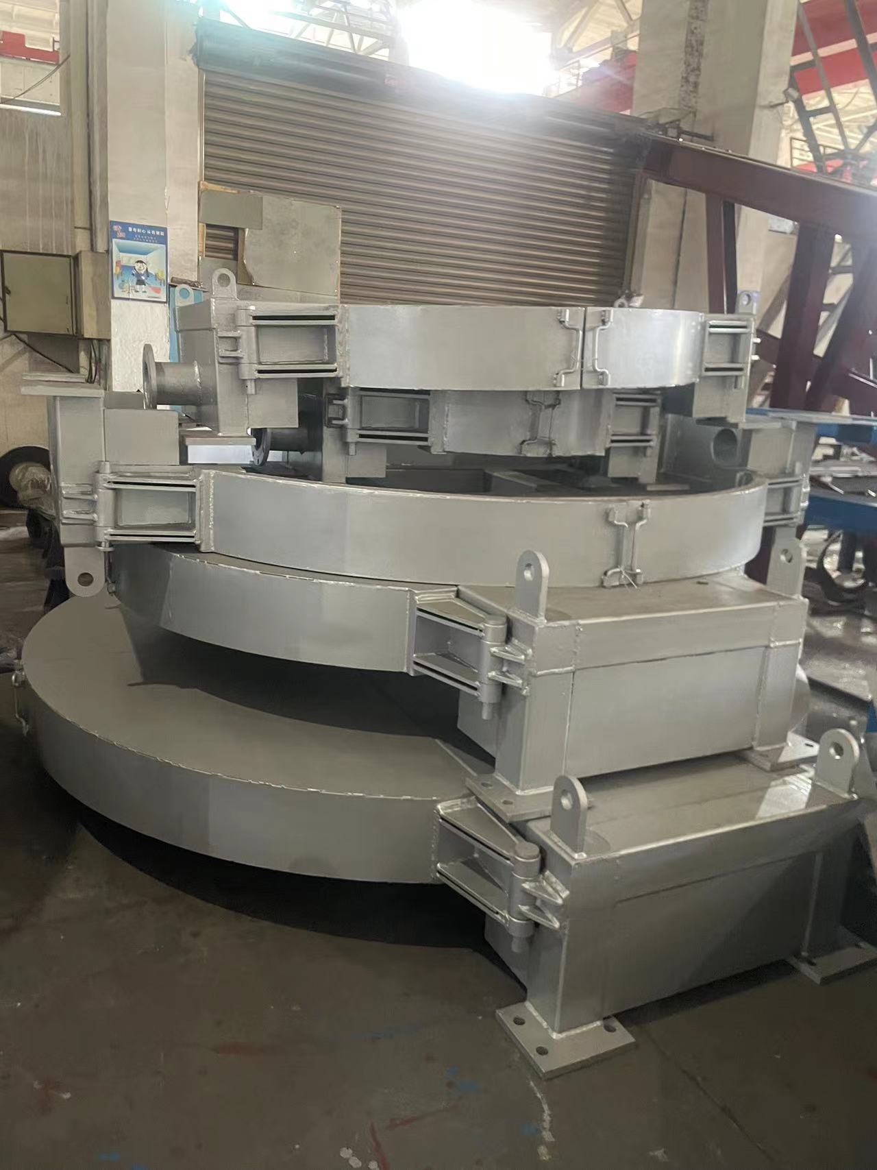 we can custom From 2T to 100T Cover for  pot of Lead Refining Furnace of Lead Car Battery Recycling 