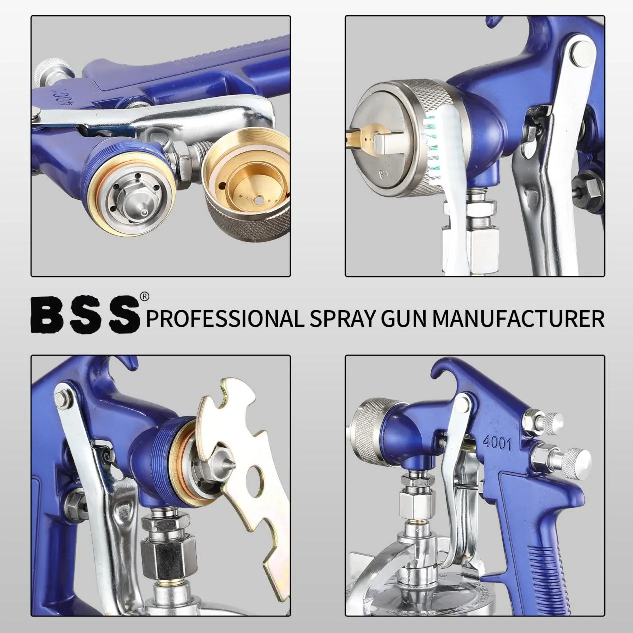 Aluminum Alloy Body Pure Copper Clamp Lightweight Design Spray Gun