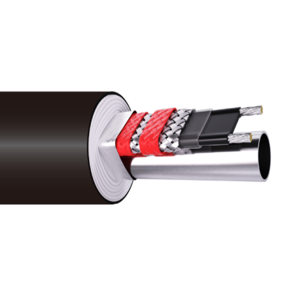 Self-regulating electric heating composite pipe bundle