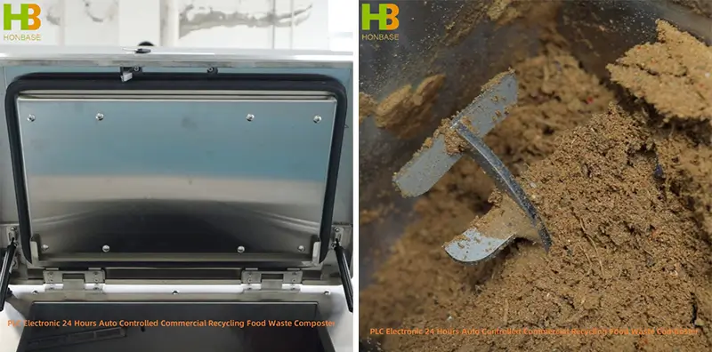 PLC Electronic 24 Hours Auto Controlled Commercial Recycling Food Waste Composter 
