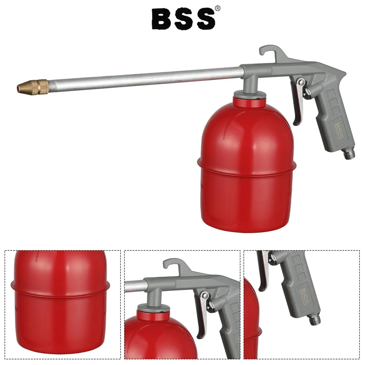 Interchangeable Steel Nozzle Length 235MM High-pressure Cleaning Gun