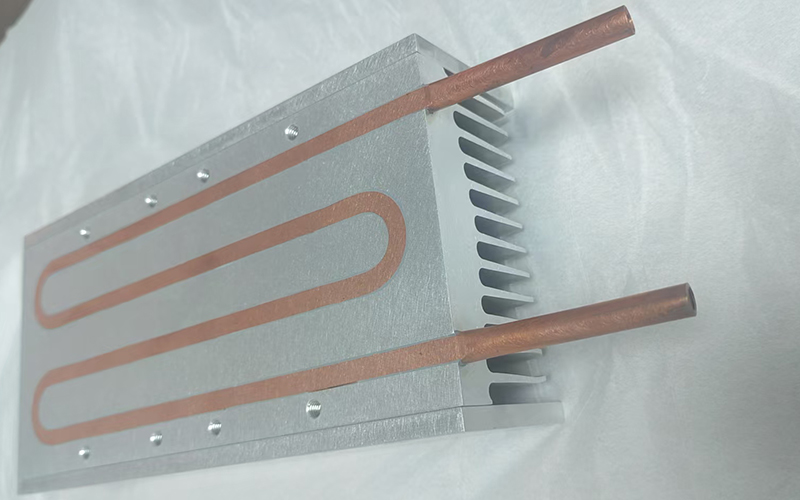 Heat pipe welding radiator