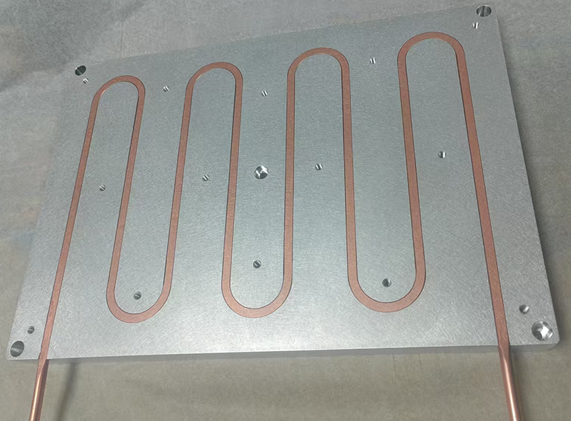 Heat pipe welding radiator