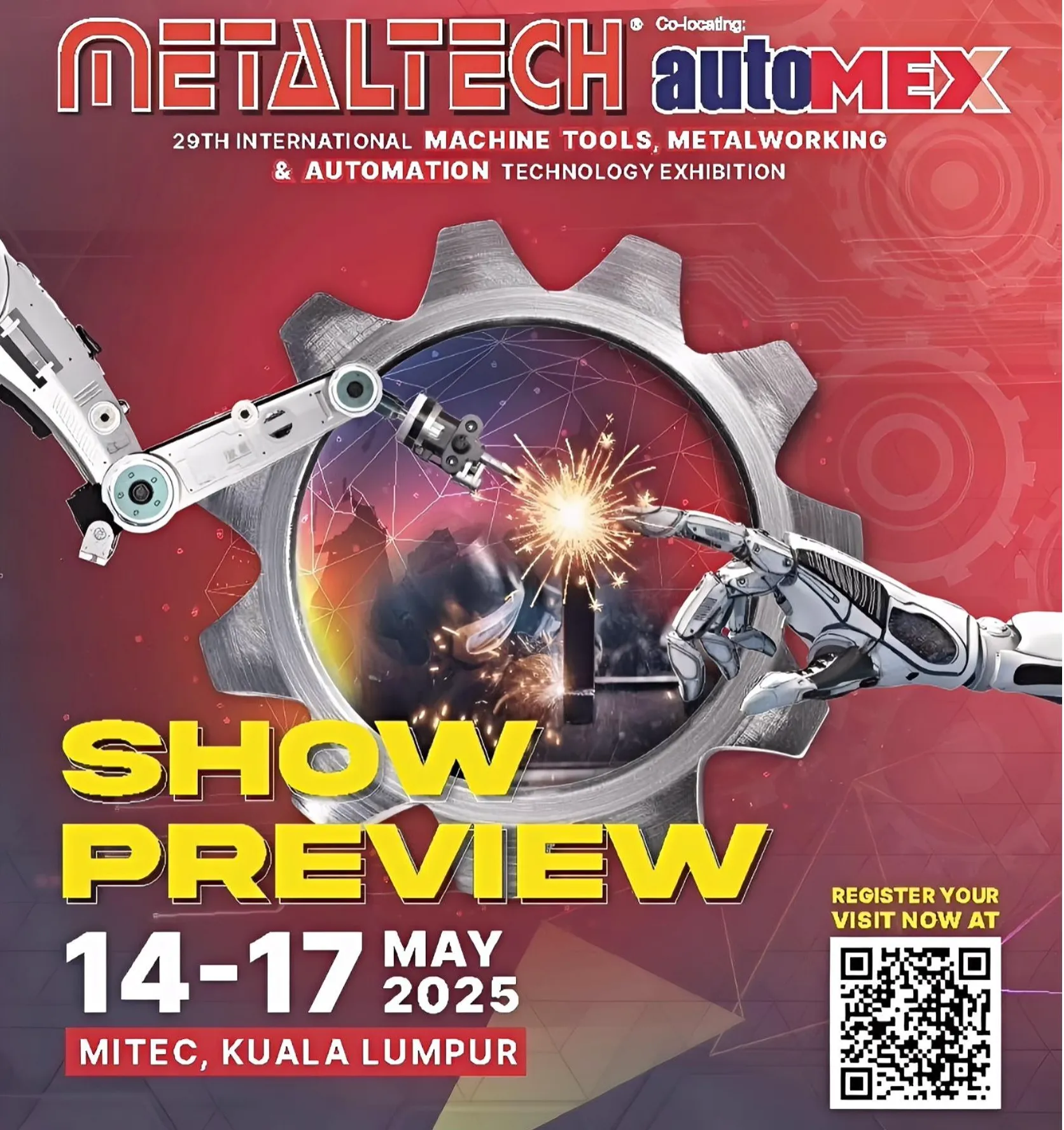  29th Machine-Tools internationaux, exposition de technologies métalliques et d'automatisation 