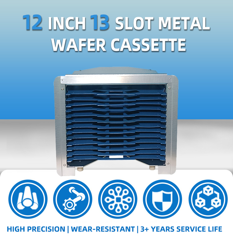 12 inch 13 slot Metal Wafer Cassette (18mm Slot Pitch)