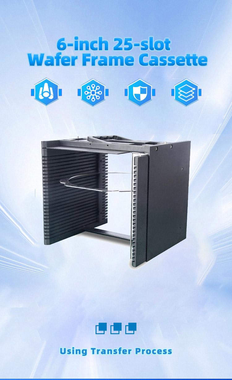 6 inch 25-Slot Wafer Frame Cassette(7mm Slot Pitch)