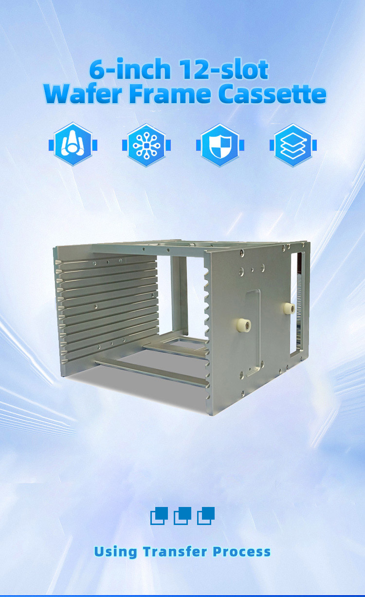 6 inch 12 Slot Wafer Frame Cassette (12mm Slot Pitch)