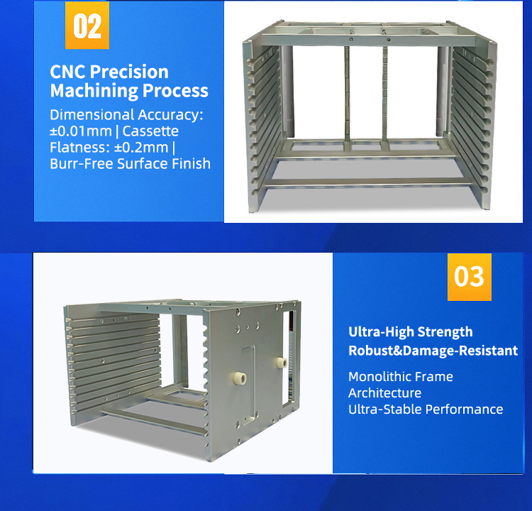 6 inch 12 Slot Wafer Frame Cassette (12mm Slot Pitch)
