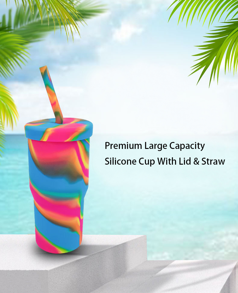  copo de silicone de grande capacidade premium 
