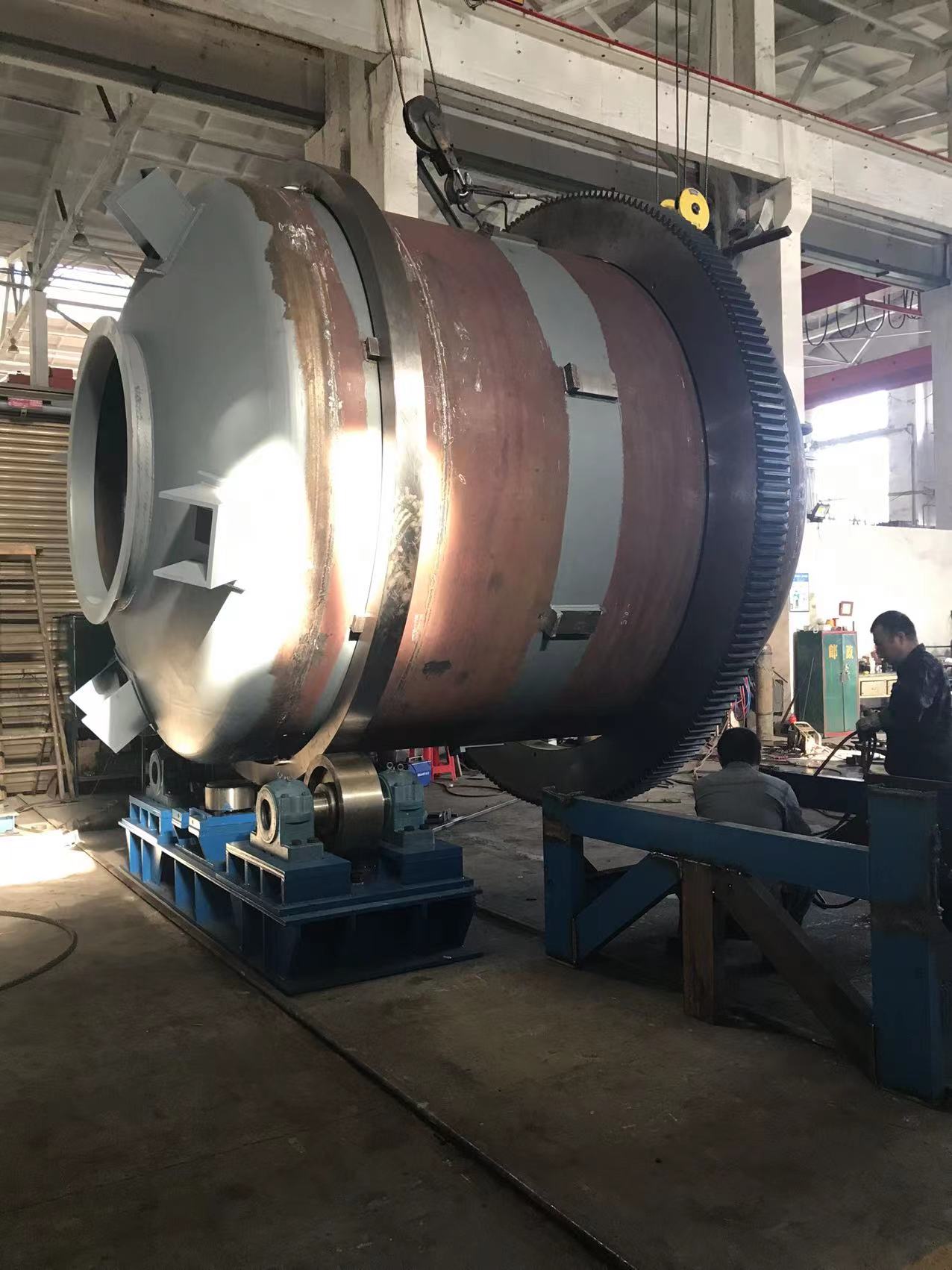we make from 1T to 30 Ton Capacity Rotary Melting Furnace for Used Lead Acid Battery Recycling whole plant 