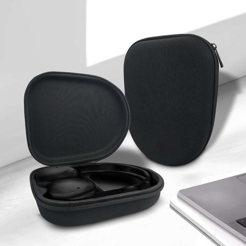 Black Shockproof Headphone Case