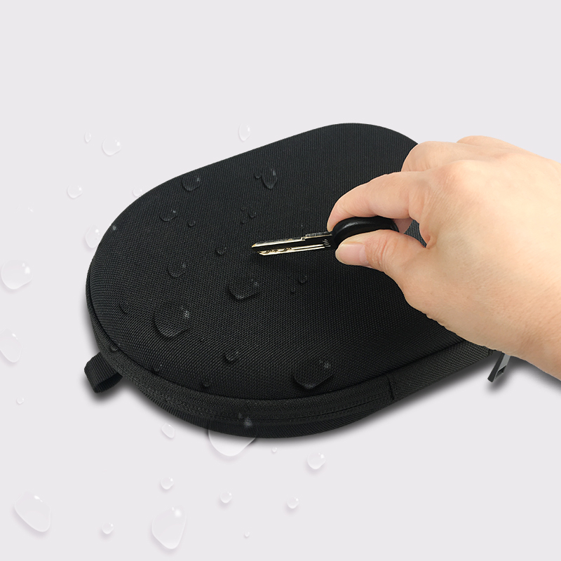 Black Shockproof Headphone Case