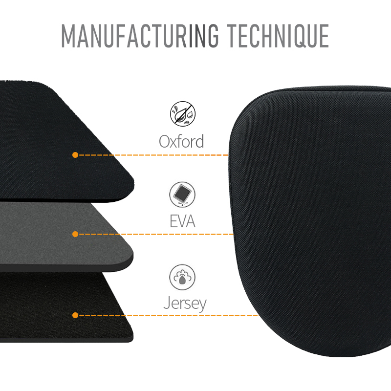 Black Shockproof Headphone Case