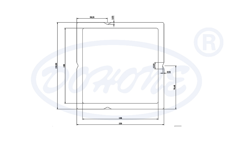  Crame de plaquette de 5 pouces DSMTQM05-000-R0 