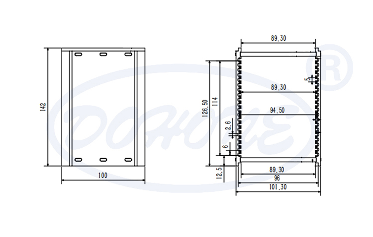20 Slot Lead Frame Magazine for 73 mm Wide Frames