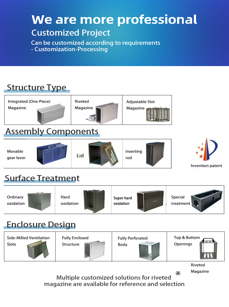 20 Slot Lead Frame Magazine for 73 mm Wide Frames