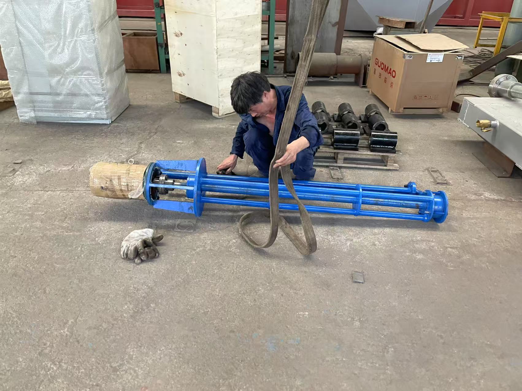 lead pump is ready for shipping to clients and test it 