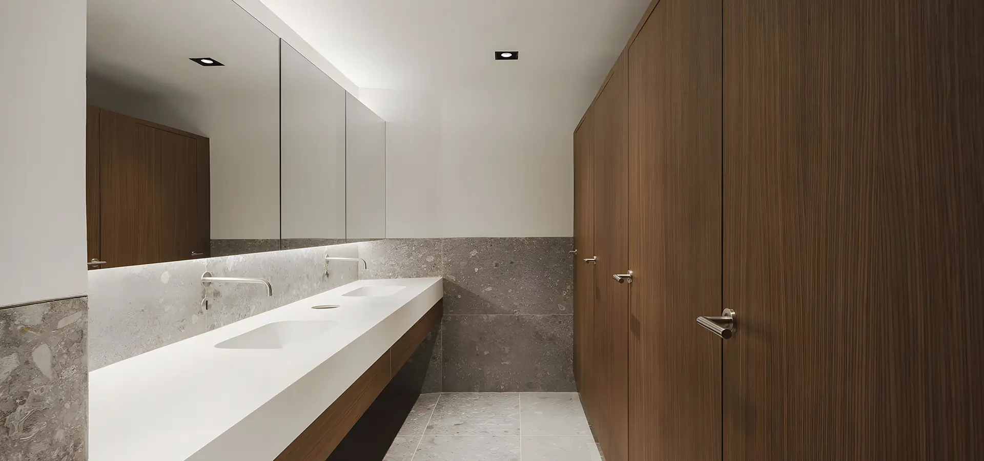 Compact Laminate Restroom Partition