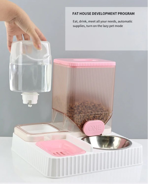 2 in 1 Gravity Cat Feeder & Water Dispenser 