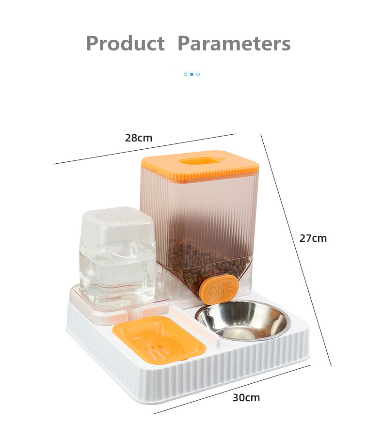 2 in 1 Gravity Cat Feeder & Water Dispenser 
