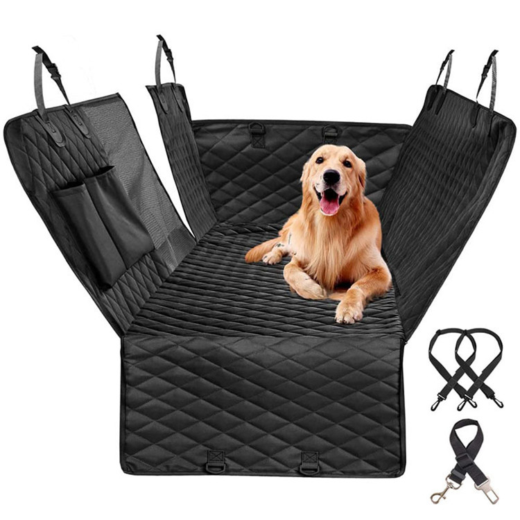 Dog Seat Cover for Car with Headrest Straps