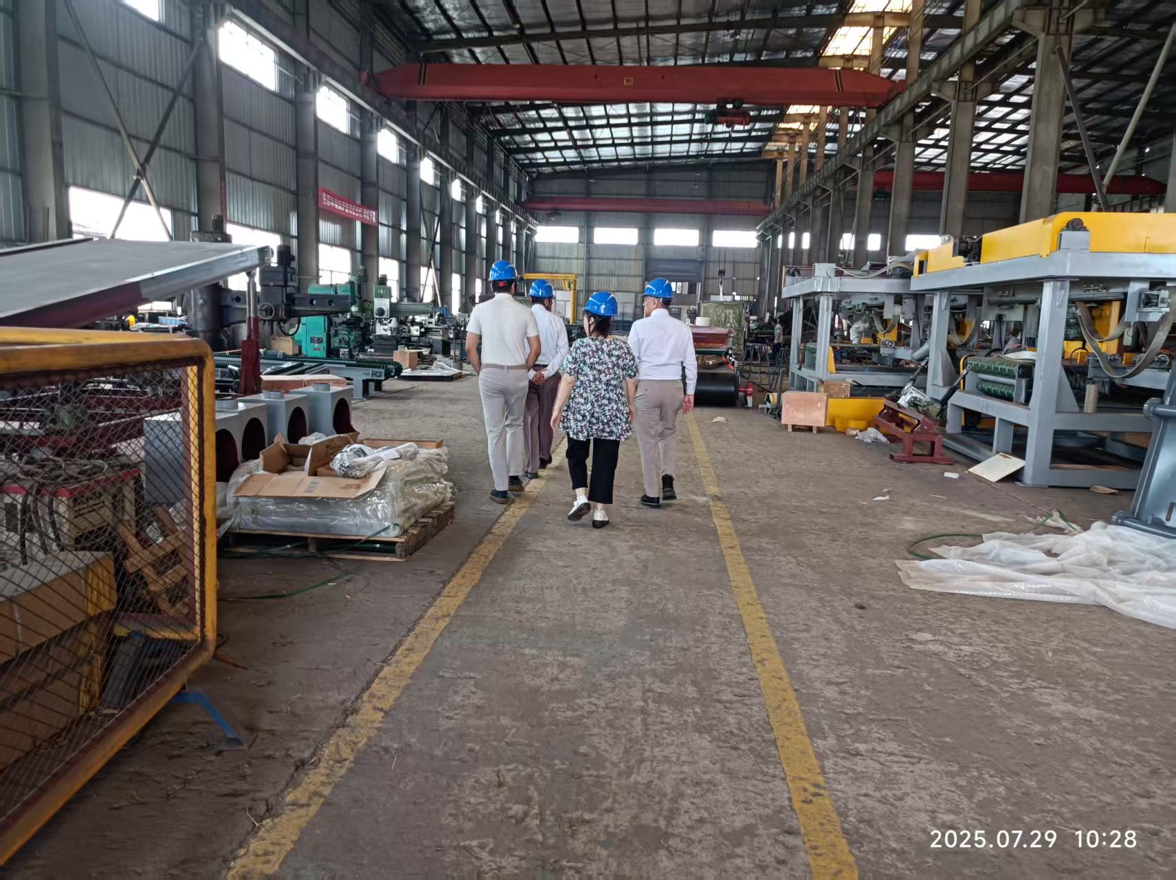 client visit our factory from india 