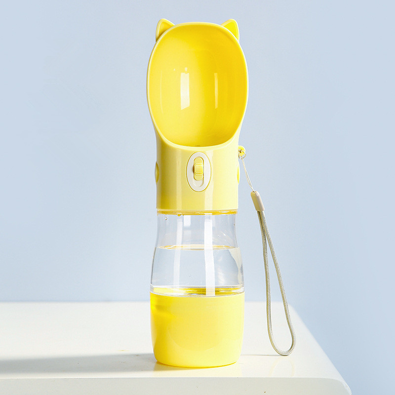 Food-Grade Plastic Dog Water Bottle With Strap